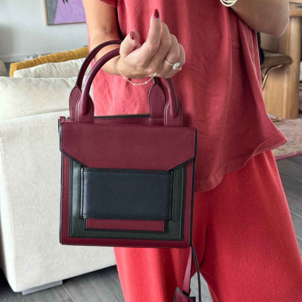 Pierre Hardy Leather CrossBody Tote Bag